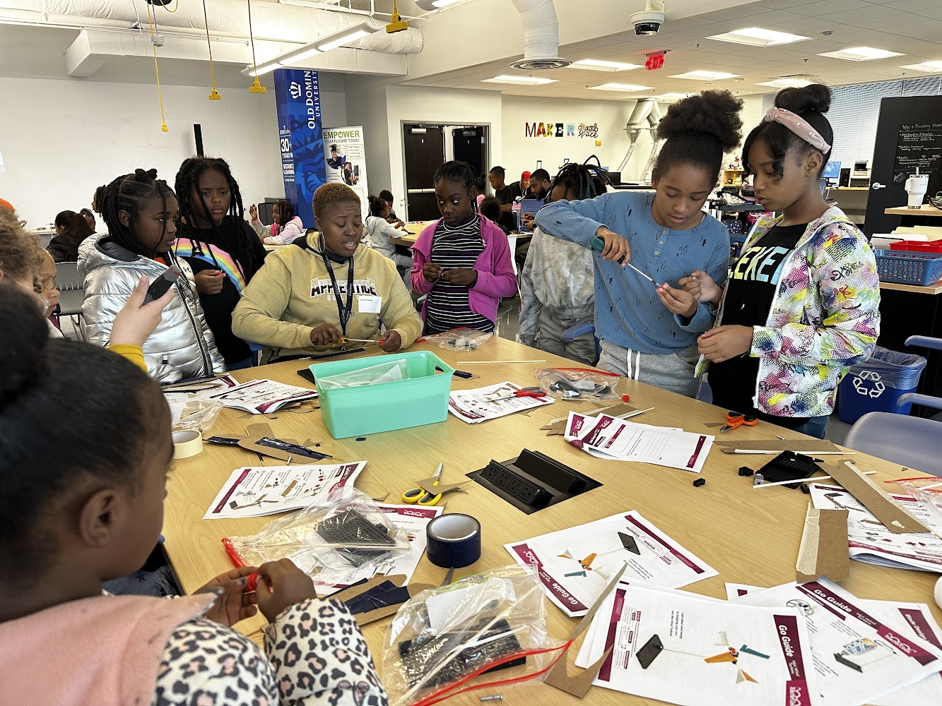 children at group school